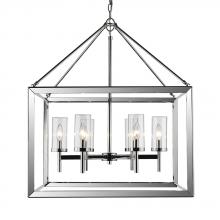  2074-6 CH-CLR - Smyth 6 Light Chandelier in Chrome with Clear Glass